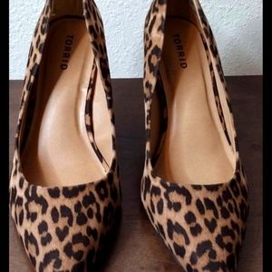 NWT Torrid Leopard Heels Size 10.5
